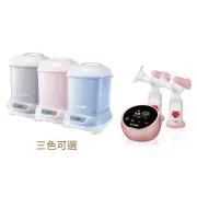 日本 Combi 自然吸韻雙邊電動吸乳器+Pro360 PLUS消毒烘乾鍋(3色)
