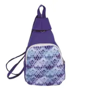 Small Blue Mermaid Canvas Daypack Backpack 11226