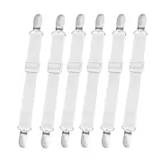 10 pcs Adjustable Bed Sheet Straps,Bed Sheet Clips, Elastic Bed Fitted Sheet ...