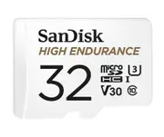 SANDISK 32GB High Endurance microSDHC Card SQQNR 2,500 Hrs UHS-I C10 U3 V30 100MB/s R 40MB/s W SD adaptor 2Y