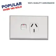 20 amp Single Power Point GPO Outlet Electrical 240v 3 Pin Socket