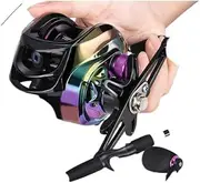 LLEIIshen 1.98M Casting Fishing Set Carbon Telescopic Fishing Rod Combo Baitcasting Reel Feeder Kit Travel Pole Bass for Carp/1389