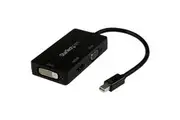 StarTech.com Mini DisplayPort Adapter - 3-in-1 - 1080p - Monitor Adapter - Mini DP to HDMI / VGA / DVI Adapter Hub - 1 x 20-pin