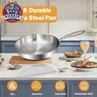 24cm Stainless Steel Frying Pan, Tri-Ply, Induction, Dishwasher Safe, Stay-Cool