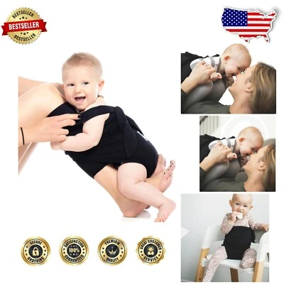 4-in-1 Baby Wrap: Swaddle, Tummy Time & Walking Aid – Safety Tested & Washable