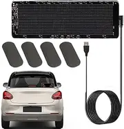Ancsttu Car LED Display - USB 5V Programmable LED Sign,IP65 Waterproof Scrolling Display Screen Text Pattern Animation for Car Store Party Bar Hotel Concert Supplies