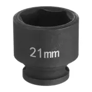 Deep Impact Socket 3/8" Drive by 21mm Metric 6 Point Socket 30mm Long