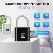 Keyless Fingerprint Lock Smart Padlock Waterproof Door Lock 0.2sec Unlock