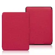 StylePro Kindle case, fabric cover, thin and lightweight for Kindle Basic, red