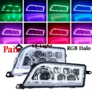 Chrome Led Headlights RGB Halo 2014-19 For Polaris RZR 1000 XP & Turbo RZR 900 S