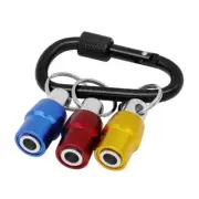 1/4inch Hex Shanks Screwdriver Bit Holder Extension Bar Screw Keychains Set