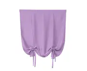 Simple Short Curtain Double-sided Matt High Blackout Solid Color Window Shade-Light Purple
