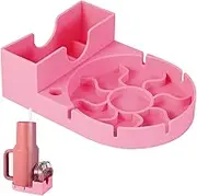 Drying Rack for Stanley Cup, Silicone Holder Stand for Water Bottle, Tumblers, Cups, Mugs, Glasses - Travel-Friendly Space Saving Design, Pink