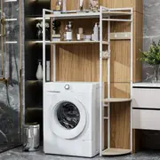FIN XXL Heavy Duty Over The Toilet Storage Shelf 4 Tier Freestanding Organizer Rack