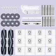 [MKVAXR] for Ecovacs Deebot X1 Omni / T10 Omni Accessories Robot Vacuum Cleaner Parts Dust Bag Hepa Filter Main Side Brush Mop Dustbin Robot Cleaner kit(38PCS)