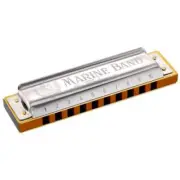 Hohner Marine Band Diatonic Harmonica - Key of C , New!