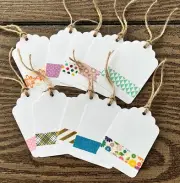 Set of 10 Handmade Gift Tags~All Different~Junk Journal Ephemera