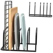 Cutting Board Organizer, [1-Pack] Cutting Board Holder Rack Baking 1pc Black