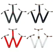 Mens Elasticated Trouser Braces Suspenders 25mm Adjustable with Button Hole