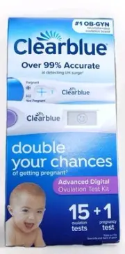3 New Clearblue Advanced Digital - 15 Ovulation + 1 Pregnancy