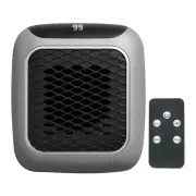 800W Wall-Mounted Electric Space Heater with Remote Ceramic Heating LED Display 12-Hour Timer Adjustable Thermostat Ener