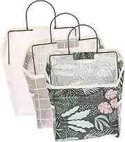 Levemolo 3pcs Wall Hanging Organizer with Opening Design Storage Bag for Living Bathroom Kitchen Bedroom Stylish and Over Door Shelf with Pockets