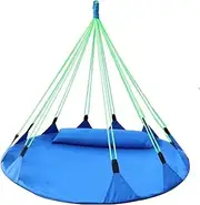 Hammock Hanging Swing Nest with Pillow Hammock Hammock Chair Swing Camp Lightweight(Green 150-160cm)