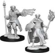 Multiclass Cleric Wizard Male Nolzurs D&D miniature Dungeons Dragons unpainted Z