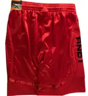 New And1 Mens Basketball Gym Workout Athletic Mesh Shorts S M L XL Red