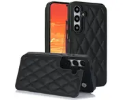 Case for Samsung Galaxy S24 Plus,Pu Leather Wallet Case RFID Blocking Credit Card Slots Kickstand Phone Case-Black