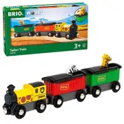 BRIO WORLD Safari Train [3-Car Set] Ages 3 and up (Toy Train, Wooden Rail Locomo