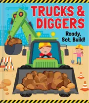 Trucks & Diggers - Peek Through Picture Book
