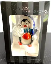 Radko Glass Penguin Christmas Tree Ornament Hand Crafted 2010 Kmart NEW