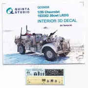 QD35058 Quinta Studio 1:35 Tamiya Chevrolet 1533X2 30cwt LRDG Interior 3D Decal