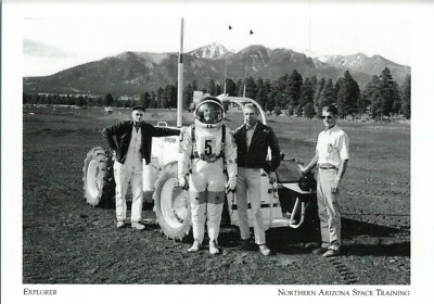 *Postcard-"Explorer...Tecnicians Test-Drive @ Field" *AZ Space Training- {G157}