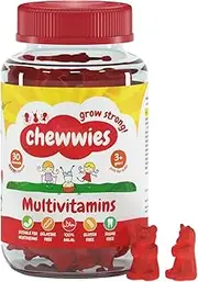 Chewwies Multivitamin - Chewable Vegan Gummies- Gelatin Free, Sugar Free, Halal & Gluten Free, Non-GMO - for Adults and Children Packed with Essential Vitamins and micronutrients (30 Day Supply)