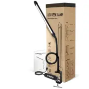 LED Desk Lamp with Clamp Clamp Light with Adjustable Color ModesClip on Light wi