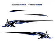 BOAT GRAPHICS KIT HAINES HUNTER PATRIOT DECAL STICKER SET FISHING MARLIN