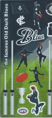 Carlton Blues AFL Magnet Sheet * 20 Magnets Per Sheet