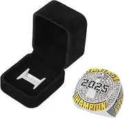 guancrown Fantasy Football Championship Ring 2025 Award Prize Trophy Sports Winner FFL Champion Ring With Box