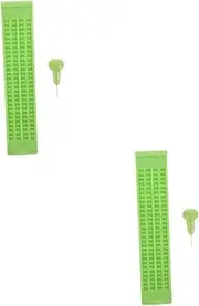 KOCKSHION 1 Set Writing Plate Line Cell with Fingerboard Durable Lightweight Easy to Use for Blind Individuals for Writing Practice and Learning