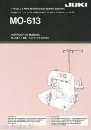JUKI OVERLOCK MO-613 INSTRUCTION Book /OPERATING MANUAL, color PDF file on CD