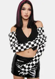 Fearless Winks Checkered Gloves
