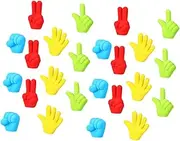 jojofuny Finger Styling Eraser Set 36pcs Pencil Erasers Caps Mini School Supplies