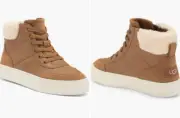 UGG - SIZE: 7.5 - Cakewalk UGGplush Leather Platform High Top Sneakers - NEW!