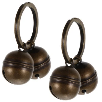 2 Sets Cat Collar Charms Hand Bell Bells Dog Collars Small Bells Cat Bell