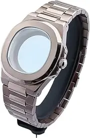 1pcs NH series 43mm Box Steel Case Sapphire Glass Fit NH series 34 35 36 Movement Watch Accessories Watch Parts For Wristwatches