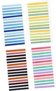Veemoon 4 Set Sticky Book Tabs for Annotating Damage Removal Strong Adhesion Visibility for Office and School Supplies Writable Repositionable File Flags
