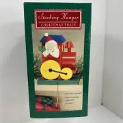 Hallmark Stocking Hanger Christmas Train Santa Clause Mantle Decor XSH5201
