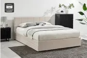 Ovela Theodore Storage Bed Frame with Drawers (Beige)